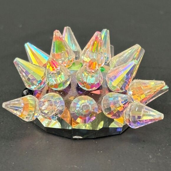Crystal Lite Iridescent Multicolor Crystal Porcupine Figurine Collectable - Picture 4 of 7